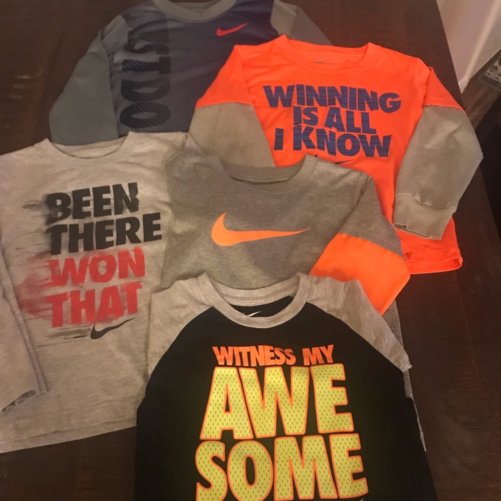 5 Long Sleeve Nike Shirts